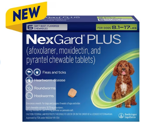 NexGard PLUS (Heartworm, Flea & Tick Prevention for dogs)