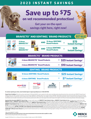 Bravecto Flea/Tick Chewable for Dogs (1 chew = 3 months protection)